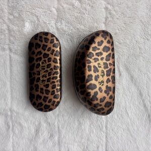 Set of 2 GUESS Leopard Print Hard Sunglasses Cases | 1 Good + 1 Fair